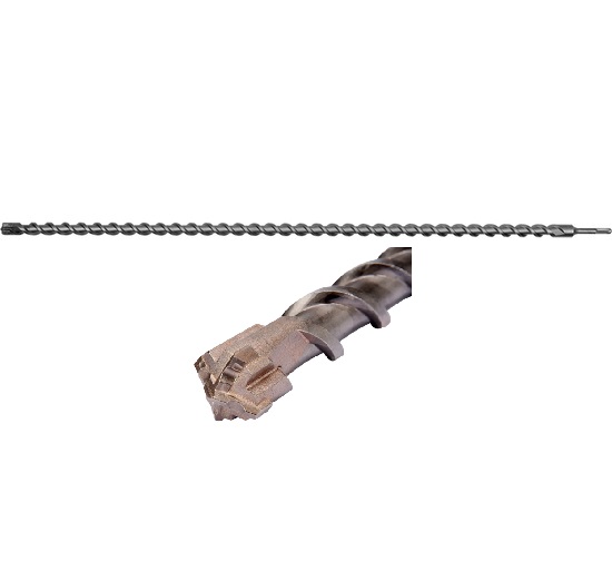 Свердло по залізобетону YATO : SDS+ Premium, "Х"-тип, Ø= 16 х 1000 мм, 4 різальні пруги / Код товару: YT-41971